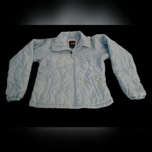 Women's The North Face Lightweight Light Blue Thermoball Quilted Puffer Jacket
